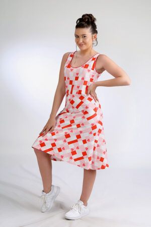 Vestido midi Alimondrian